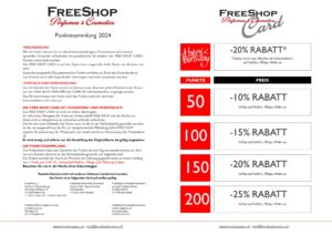 Free Shop Card - Punktesammlung 2024