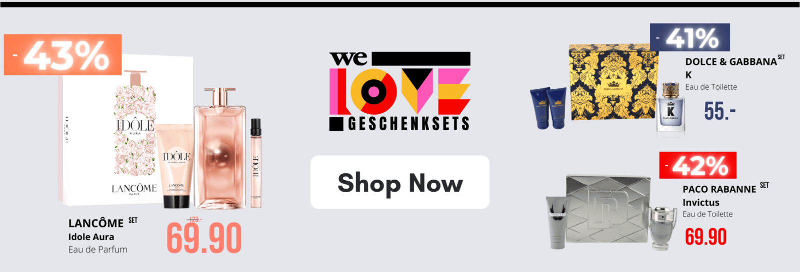 We Love Geschenksets - FreeShop Perfumes & Cosmetics