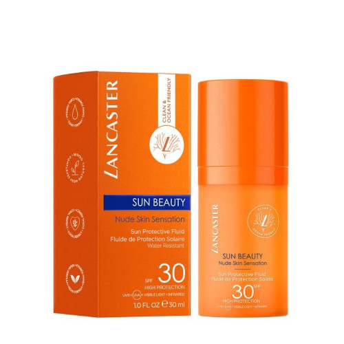 LANCASTER Sun Beauty Nude Skin Sensation Sun Protective Fluid SPF30 30ml-outpack