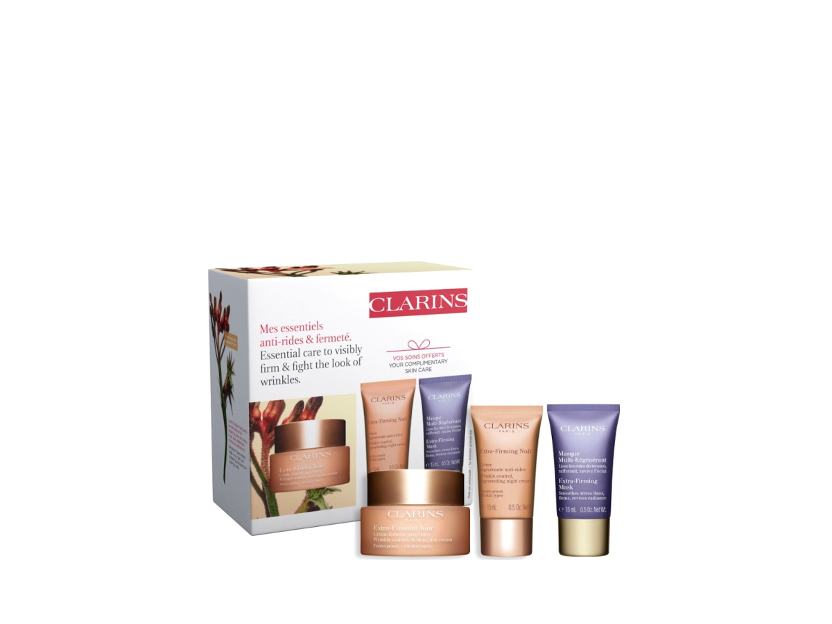 CLARINS SET Extra Firming Jour TP 50ml + Extra Firming Nuit 15ml + Masque 15ml