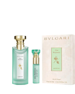 BULGARI SET Eau Parfumee au The Vert Eau de Cologne Intense Vapo 75ml + EdC 10ml