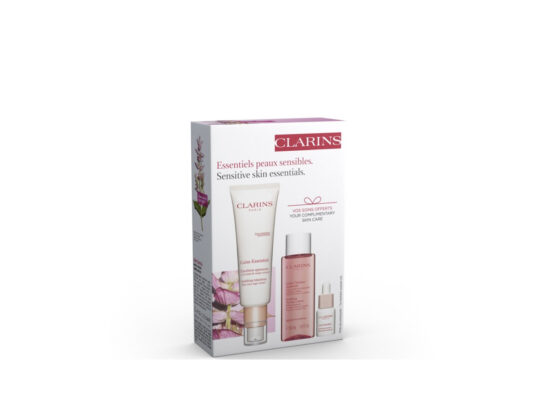 CLARINS SET Calm Essentiel Soothing Emulsion 50ml + Lotion Apaisante 50ml-outpack