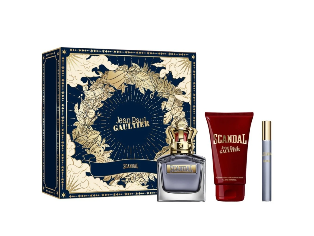 JEAN PAUL GAULTIER SET Scandal pour Homme Eau de Toilette Vapo 100ml+Mini 10ml+SG 75 ml