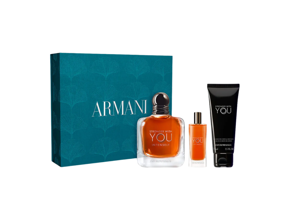 EMPORIO ARMANI SET Stronger With You Intensely Eau de Parfum Vapo 100ml+SG 75ml+ Travel Size 15ml
