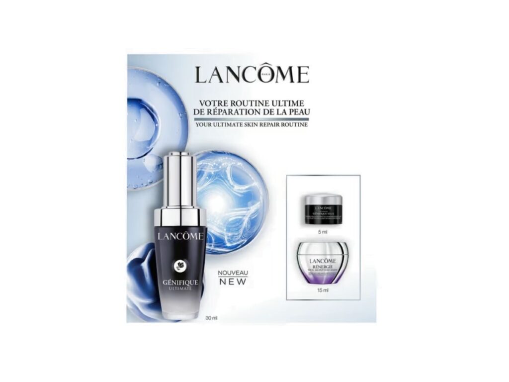 LANCOME SET Genifique Ultimate Serum 30ml + Renergie 15ml + Genifique Yeux 5ml