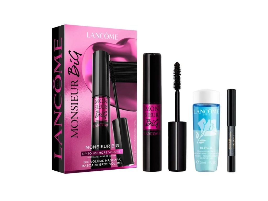 LANCOME SET Mascara Monsieur Big - Noir 01 + Drama Liqui-Pencil + Bi-Facil 30ml - Free Shop Swiss