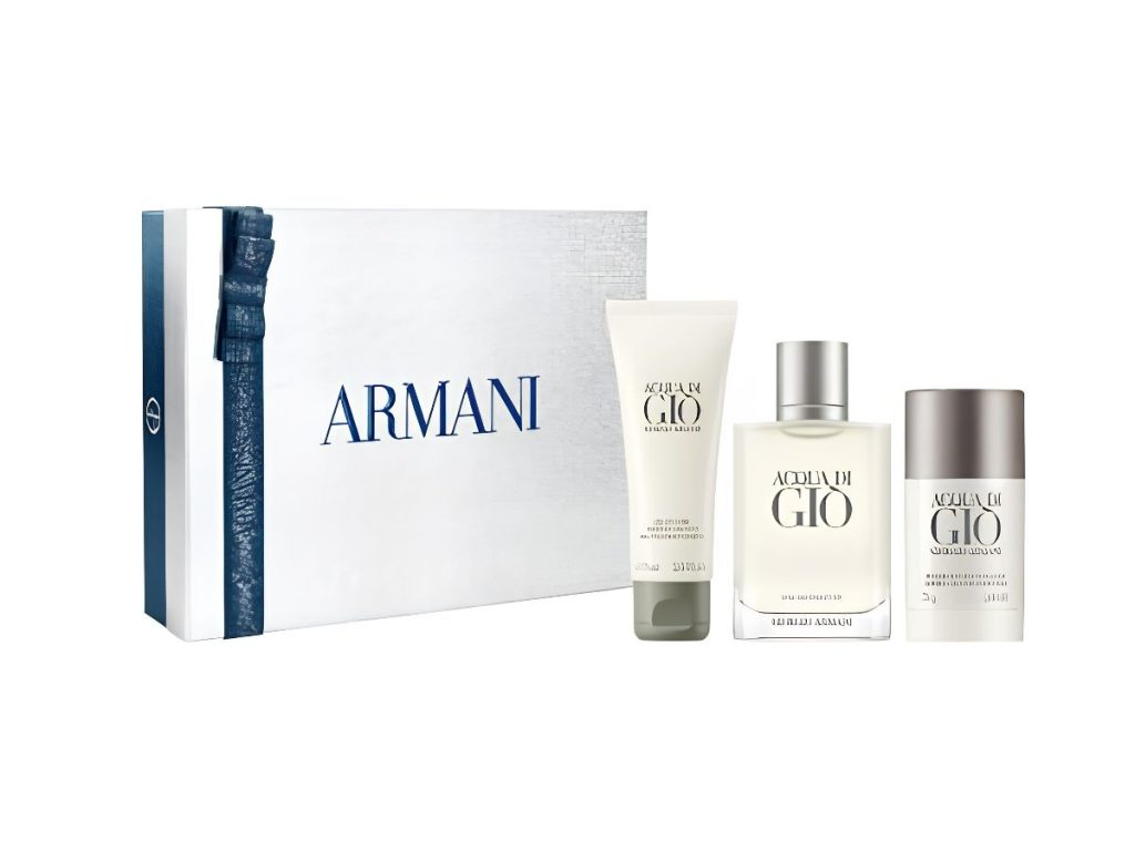ARMANI SET Acqua di Gio Homme Eau de Toilette Vapo 100ml+Deo Stick 75g+SG 75ml