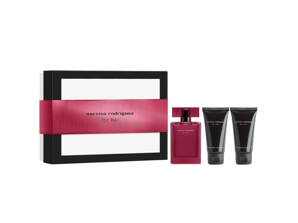 NARCISO RODRIGUEZ SET For Her Eau de Toilette Vapo 50ml+BL 50ml+Mini 7.5ml (1)