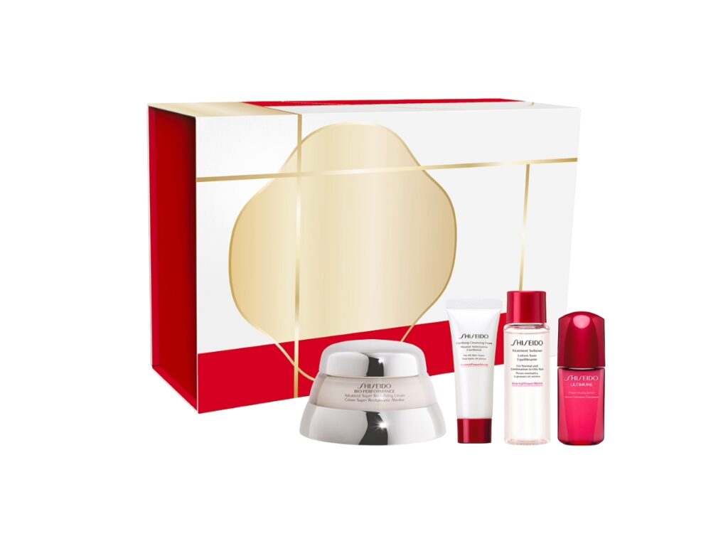 SHISEIDO SET Bio-Performance Advanced Super Revitalizing Cream 50ml ++ Clarifying Cleansing Foam 15ml + Treatment Softener 30ml + Ultimune 4.0 10ml (1)