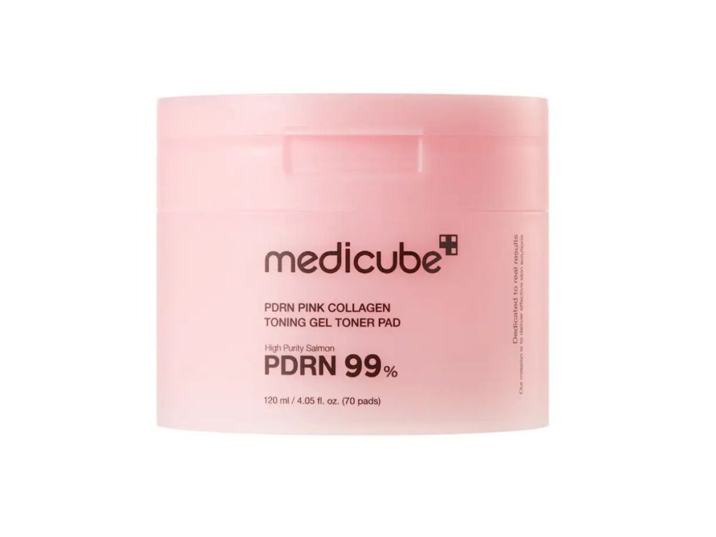 MEDICUBE PDRN Pink Collagen Toning Gel Toner Pad 50ml