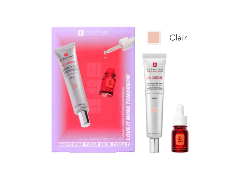 6AA40315 - ERBORIAN SET CC Creme Clair SPF30 40ml + Mini Skin Therapy 10ml