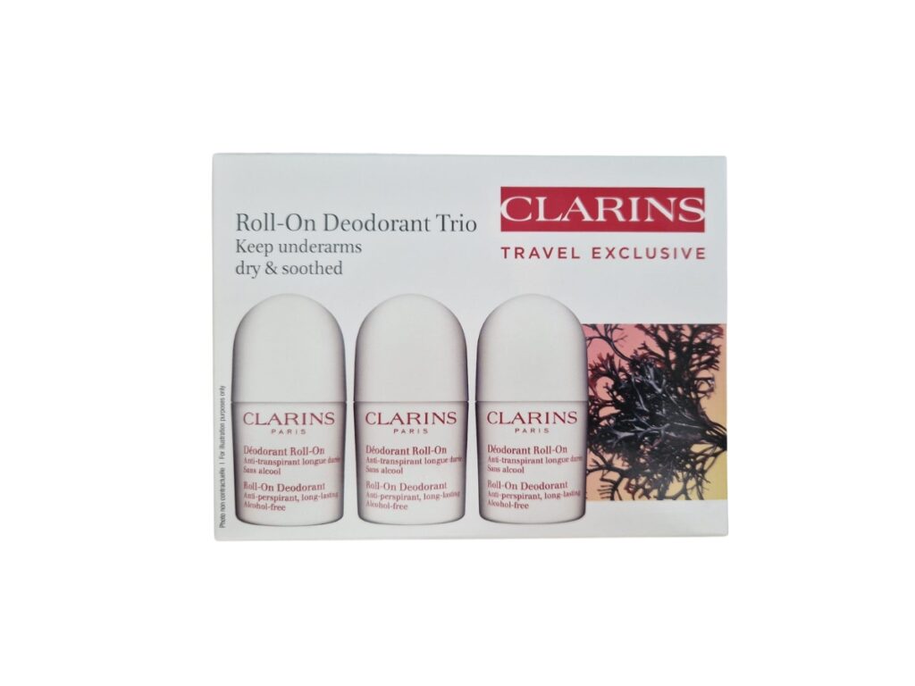 CLARINS SET Roll-On Deodorant Anti-Perspirant Alcohol-Free 3x50ml