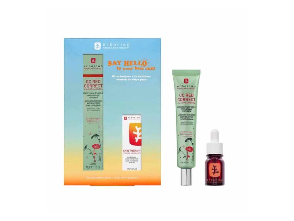 ERBORIAN SET CC Red Correct 45ml + Skin Therapy 10ml