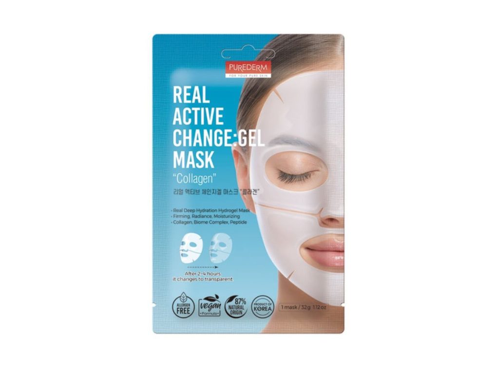 PUREDERM Real Active Change Gel Mask _Collagen_ 1EA
