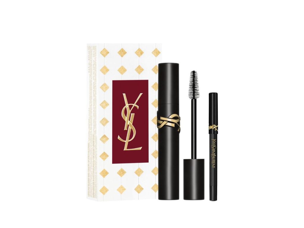 YSL SET Mascara Lash Clash 9ml - Noir Black + Mini Lines Liberated 1 Black