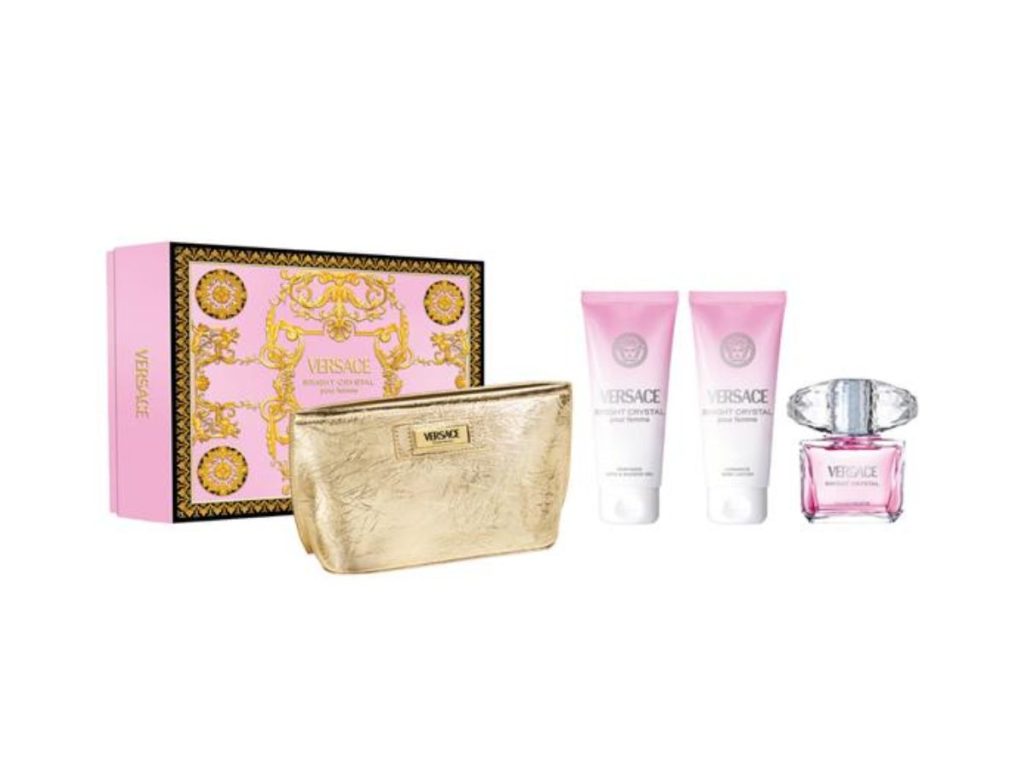 VERSACE SET Bright Crystal Eau de Toilette Vapo 90ml + SG 100ml + BL 100ml + Bag