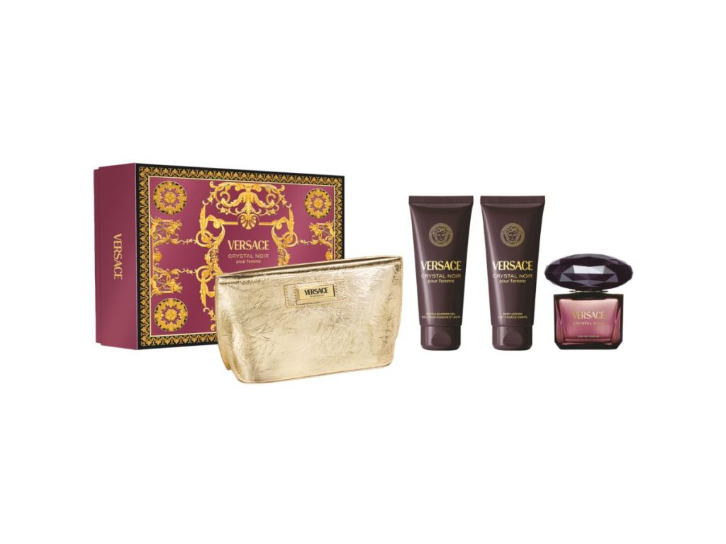 VERSACE SET Crystal Noir Eau de Parfum Vapo 90ml + SG 100ml + BL 100ml + Bag