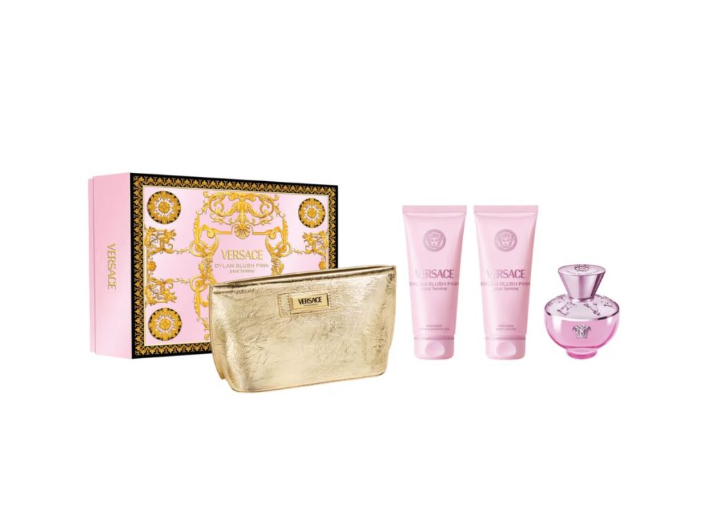 VERSACE SET Dylan Blush Pink Eau de Parfum Vapo 100ml + SG 100ml + BL 100ml +Bag