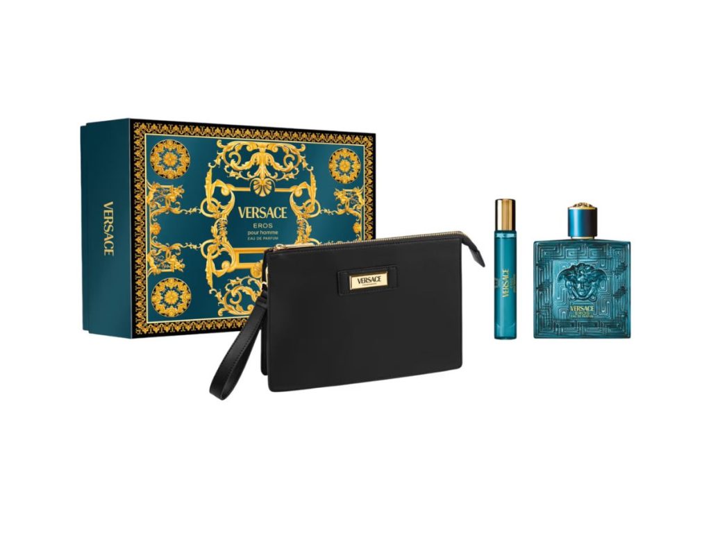 VERSACE SET Eros pour Homme Eau de Parfum Vapo 100ml + EdP 10ml + Bag
